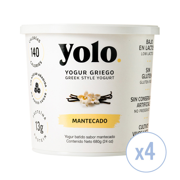 YOGURT YOLO PLAIN 680GR